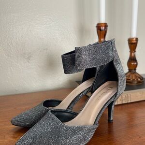 Nicole Miller Sparkling Black Heels